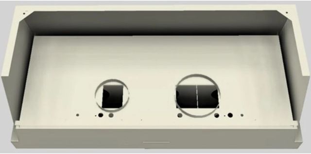 Vent-A-Hood® Designer Series 54" Biscuit Wall Mounted Range Hood-2