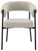 ACME Furniture Jirina 2-Piece Beige/Black Upholstered Dining Arm Chair Set-3
