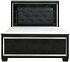 Homelegance® Allura Black Eastern King Panel Bed with LED-2