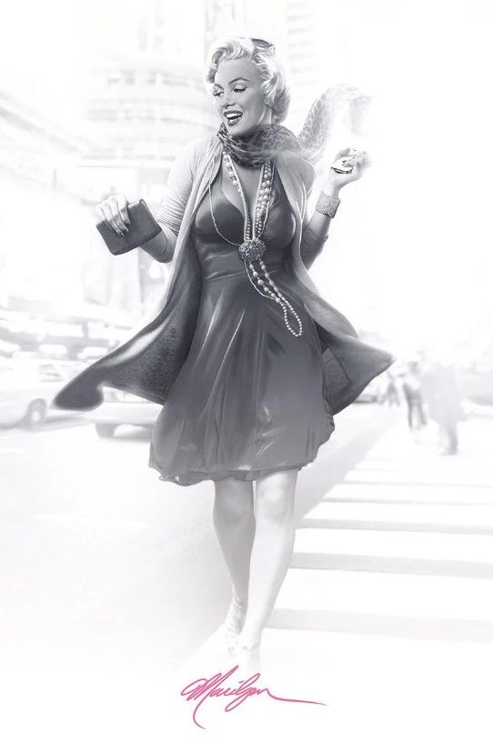 Classy Art Marilyn in the City III by JG Studios Wall Art-0