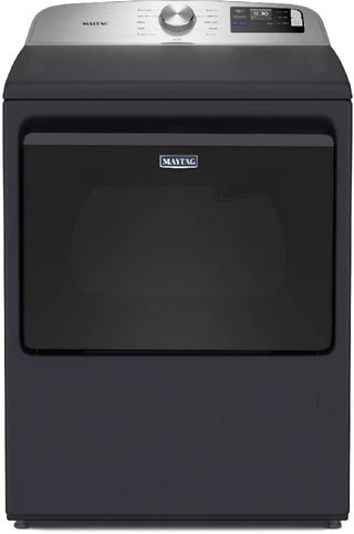 Maytag 7.4 Cu. Ft. Midnight Steel Electric Dryer with Advanced Moisture Sensing