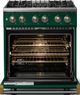 Viking® 5 Series 30" Ivy Pro Style Dual Fuel (LP) Range with Brushed Brass Trim-1
