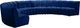 Meridian Furniture Infinity 7-Piece Navy Velvet Modular Sectional-2