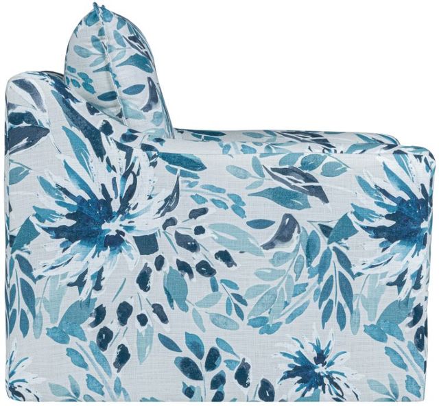 New Classic® Home Furnishings Sylvie Blue/White Swivel Chair-4