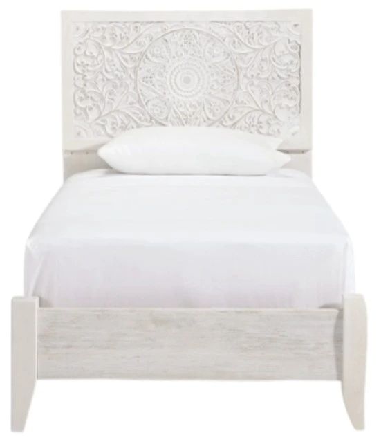 Signature Design by Ashley® Paxberry Whitewash Youth Twin Panel Bed-1
