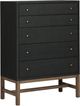 Four Hands Fiona Black Raffia Tall Dresser-0