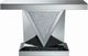 Coaster® Amore Mirror Top Silver Rectangular Sofa Table with Triangle Detailing-0