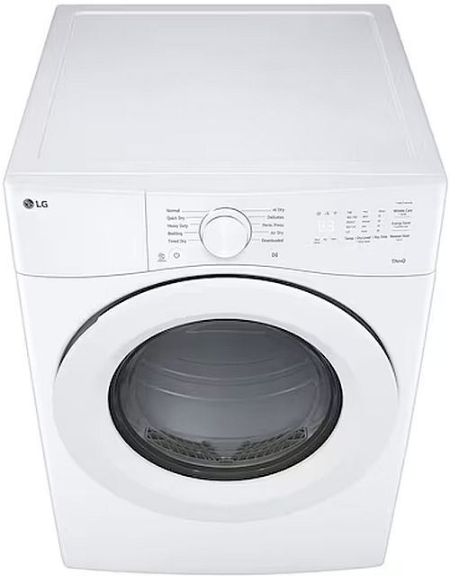 LG 7.4 Cu. Ft. White Front Load Electric Dryer with AI Sensor Dry®-2