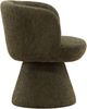 Dovetail Furniture Omaira Green Swivel Dining Chair-2