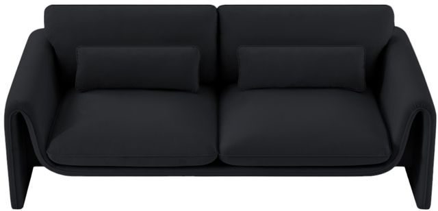 Meridian Furniture Sloan Black Velvet Sofa-1
