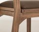 International Furniture Direct Balam Gunmetal/Stained Brown Upholstered Barstool-5