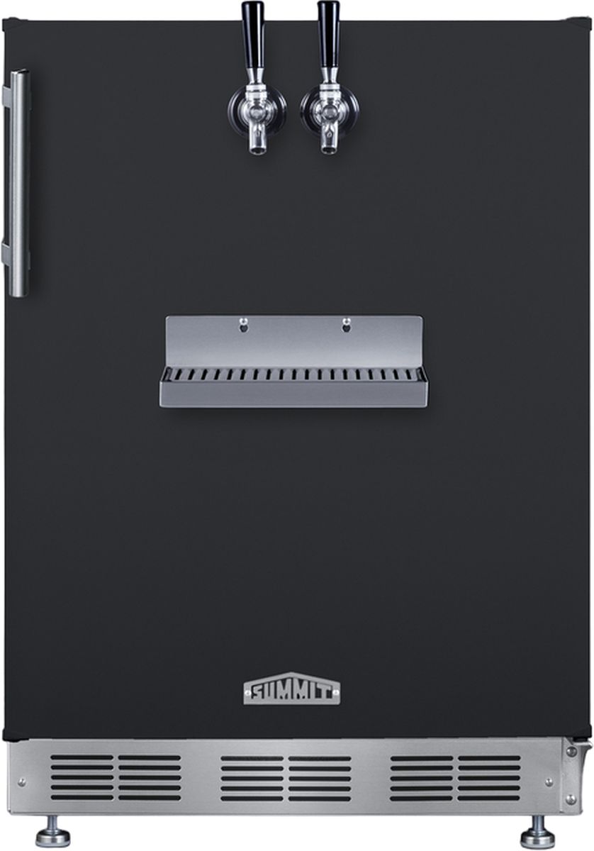 Summit® 5.3 Cu. Ft. Black Built-In Beer Kegerator