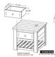 International Furniture Direct Parota III Barrel Brown End Table-2