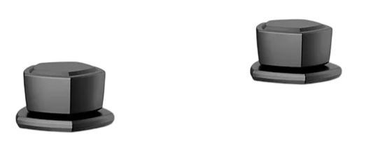 KOHLER® Occasion® Matte Black Knob Bathroom Sink Faucet Handles-0