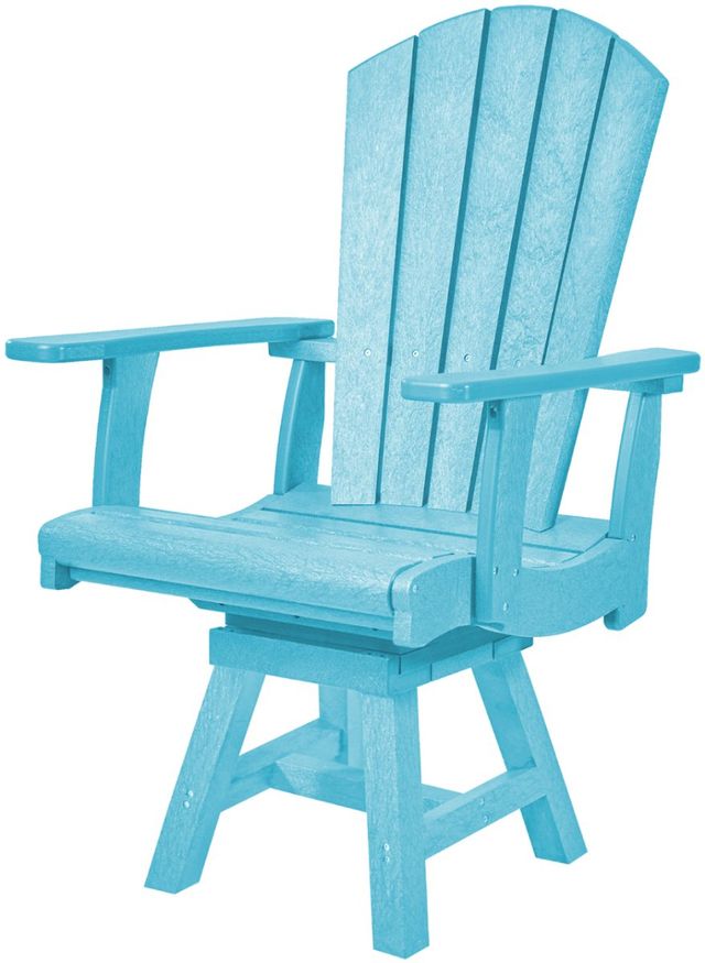 C.R. Plastic Generation Line Turquoise Addy Dining Arm Chair-1