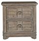 American Woodcrafters Meadowbrook Sand 2-Drawer Nightstand-0