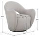 Uttermost® Wander Gray Swivel Chair-2