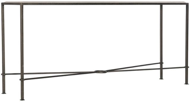 Hooker® Furniture Melange Creamy Beige Console Table with Dark Charcoal Base-0
