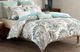 Olliix by INK+IVY 3 Piece Blue King Mira 100% Cotton Duvet Cover Set-0