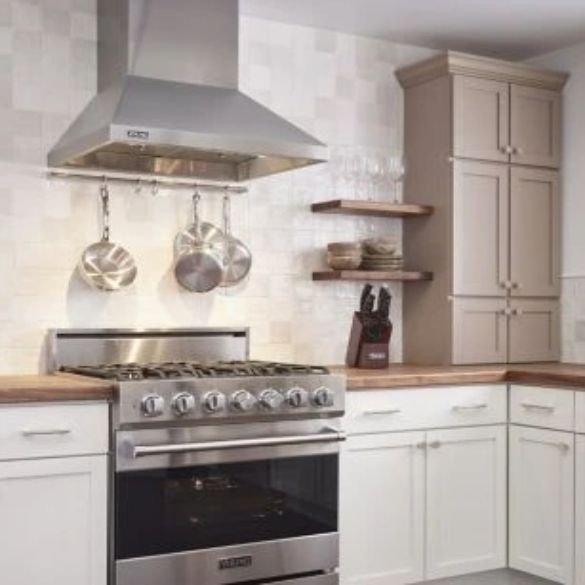 Viking® 3 Series 30" Nantucket Chimney Wall Hood with Standard Ventilator-1