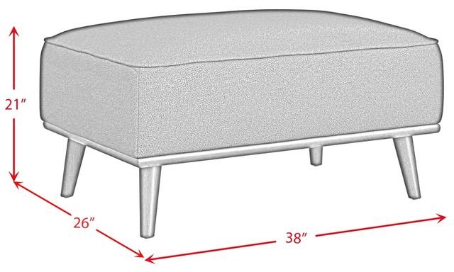Elements International Destiny Pebble Brown Ottoman-2