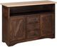Country Classic Collection Customizable Farmstead Server with Two Doors and Center Drawers-0