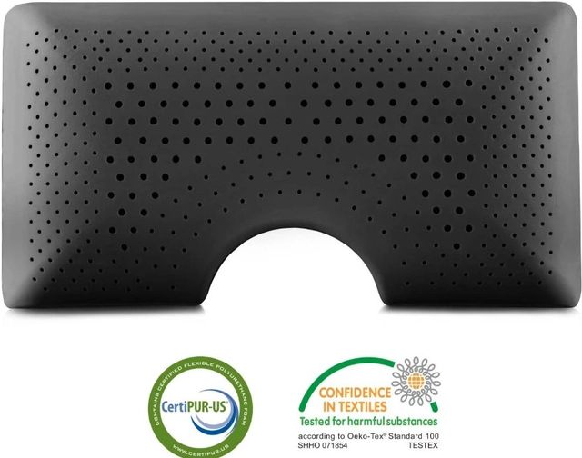 Malouf® Z® Shoulder Zoned Dough® Bamboo Charcoal Queen Pillow-2
