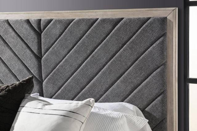 Legacy Classic Halifax Flax/Java King Upholstered Panel Bed-3