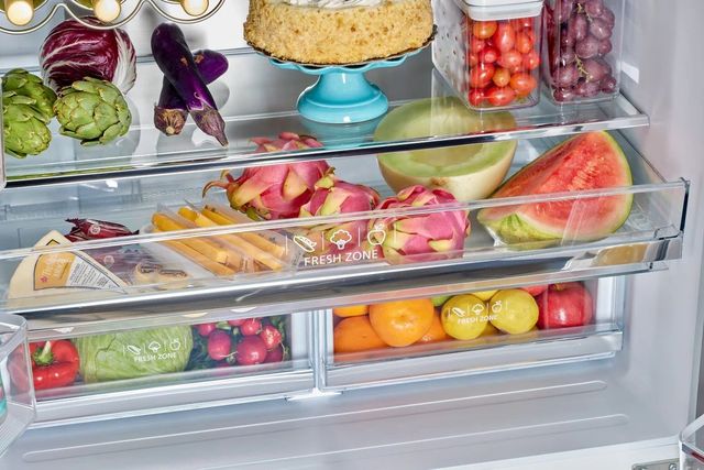 Unique® Appliances Unique 36 in. 21.4 Cu. Ft. Marshmallow White Counter Depth French Door Refrigerator-3