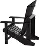 C.R. Plastic Generation Line Black Classic Adirondack Outdoor Chair-2