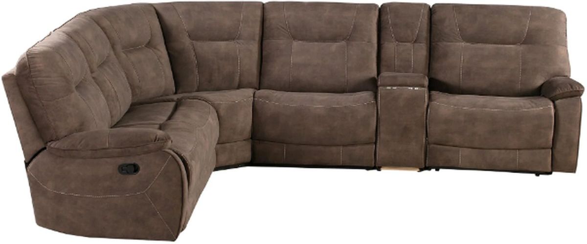Parker House Copper 6 Piece Shadow Brown Reclining Sectional