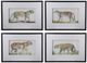 A & B Home 4-Piece Black/Brown Watercolor Wall Art Set-1