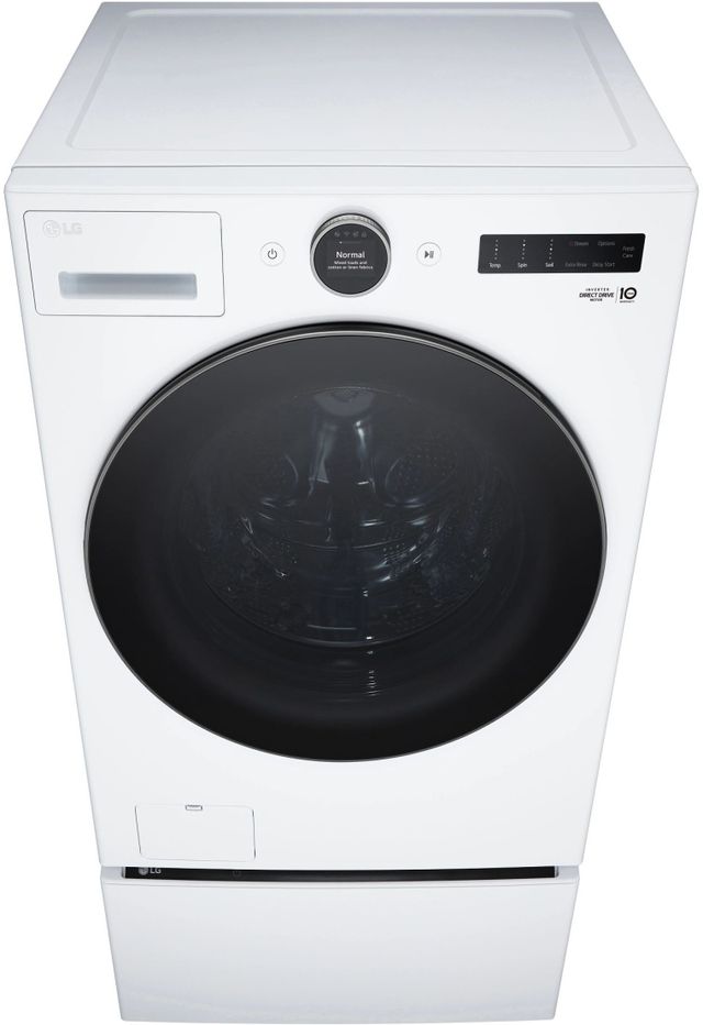 LG 4.5 Cu. Ft. White Front Load Washer-2