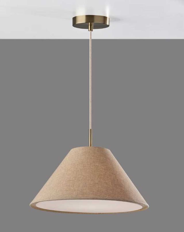 Adesso® Hadley Antique Brass Pendant-3