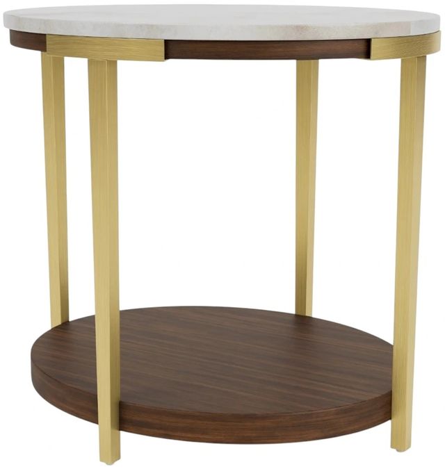 Riverside Furniture Emery Smoked Cherry/White End Table-4