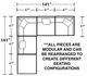 Jackson Furniture Posh 5-Piece Porcelain Modular Sectional Set-1