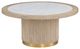 Fairfield® Everett Biscotti Large Round Bunching Cocktail Table with White Carrara Stone Top-0