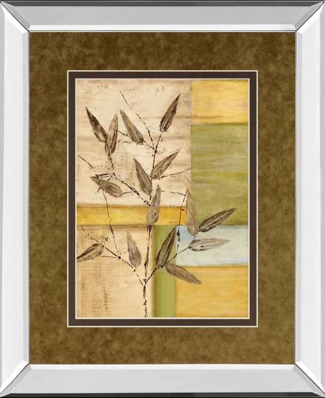 Classy Art Urban Garden l by Norm Olson Mirror Framed Wall Art-0
