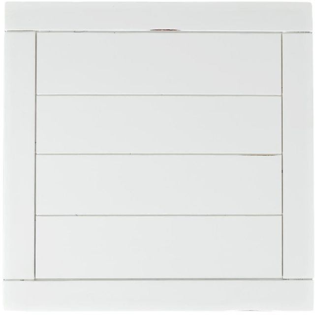 Jofran Inc. Artisan's Craft Distressed Weathered White End Table-3
