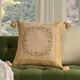 Nourison Home™ Mina Victory Vintage Pillow Beige Floral Border 20"x20" Throw Pillow-3