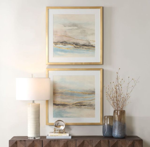 Uttermost® So Golden 2-Piece Framed Print Art Set-1