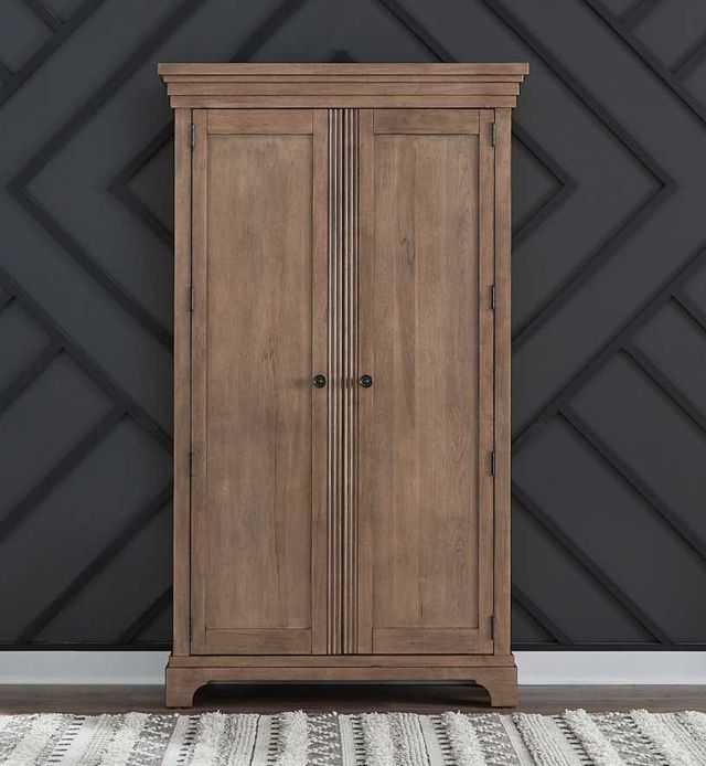 Liberty Furniture Haven Hills Camel Beige Armoire-1