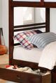 Furniture of America® California IV Dark Walnut Twin/Twin Bunk Bed-1