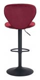 Zuo® Salem Red Bar Chairs-3