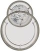 Hooker® Furniture 5889-80 2-Piece Glass Top Nesting Table Set with Champagne Base-2