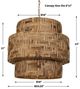 Uttermost® Water Hyacinth Natural Woven Pendant-2