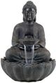 A & B Home Antique Black Buddha Fountain-0