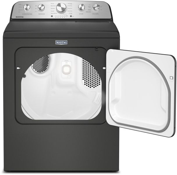 Maytag® 7 Cu. Ft. Volcano Black Electric Dryer with Extra Power and Pet Pro Option-2