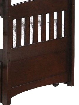 Night & Day Furniture™ Spices Bedroom Cinnamon Dark Chocolate Twin over Twin Bunk Bed-1