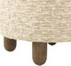 Four Hands Aniston Solema Cream/Burnt Birch Ottoman-2